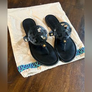 Tory Burch black Miller Sandal Ss 9